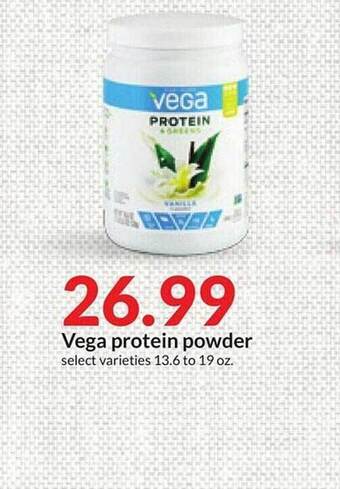 Hy-Vee Vega protein powder offer