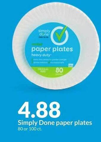 Hy-Vee Simply done paper plates offer