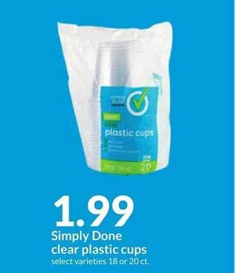 Hy-Vee Simply done clear plastic cups offer