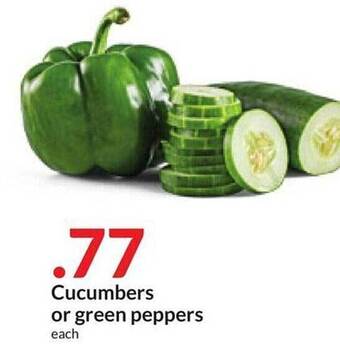 Hy-Vee Cucumbers or green peppers offer