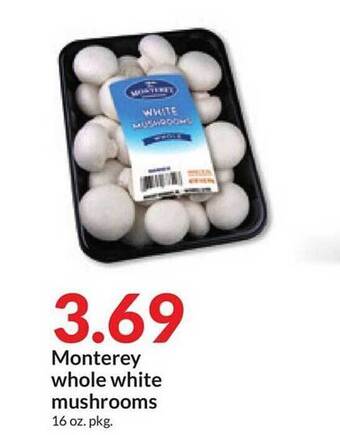 Hy-Vee Monterey whole white mushrooms offer