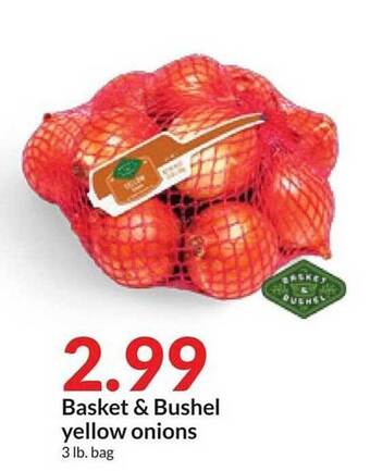 Hy-Vee Basket & bushel yellow onions offer