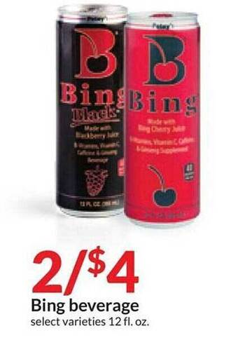 Hy-Vee Bing beverage offer