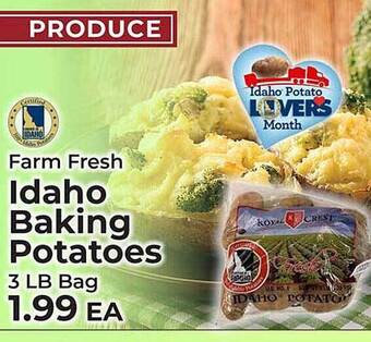 Sunset Foods Farm fresh idaho baking potatoes offer
