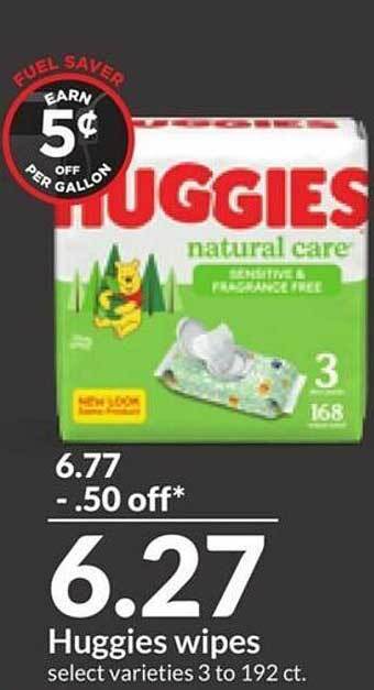 Hy-Vee Huggies wipes offer
