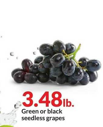 Hy-Vee Green or black seedless grapes offer