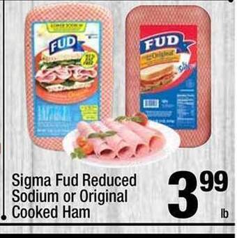 Super King Markets Sigma fud reduced sodium or original cooked ham offer