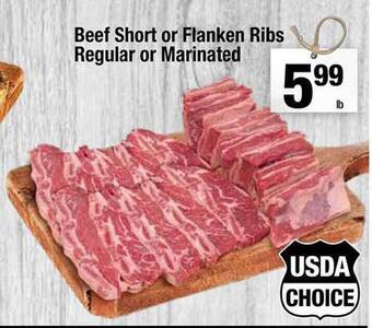 Super King Markets Beef short or flanken ribs regular or marinated offer