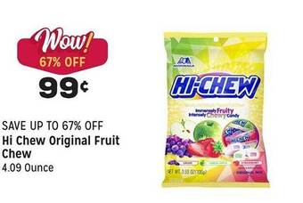 Grocery Outlet Hi chew original fruit chew offer