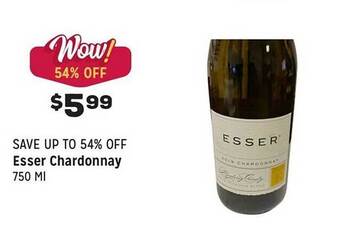 Grocery Outlet Esser chardonnay offer