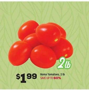 Grocery Outlet Roma tomatoes offer
