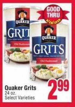 Jewel-Osco Quaker grits offer
