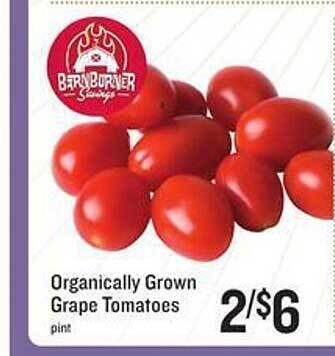 Lowes Foods Organically grown grape tomatoes offer