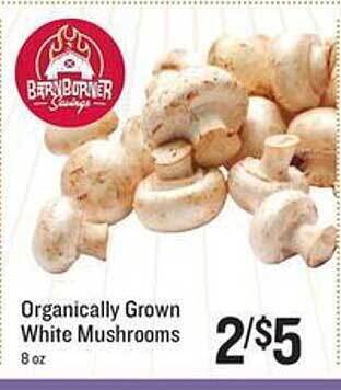 Lowes Foods Organically grown white mushrooms offer