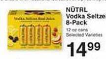 Price Chopper Nütrl vodka seltzer 8-pack offer