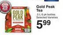 Price Chopper Gold peak tea offer
