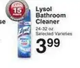 Lysol bathroom cleaner