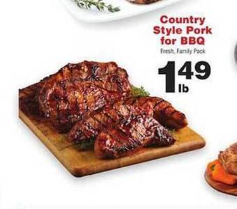 Price Chopper Country style pork for bbq offer