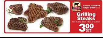 Price Chopper Choice certified angus beef grilling steaks offer