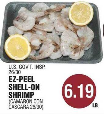 Carnicerias Jimenez Ez-peel shell-on shrimp offer
