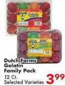 Fairplay Dutch farms gelatin family pack offer