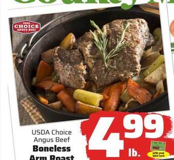 County Market Usda choice angus beef boneless arm roast offer