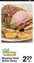 Fairplay Boneless pork sirloin roast offer