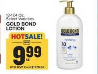 Food Lion Gold bond lotion offer