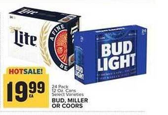 Food Lion Bud, miller or coors offer
