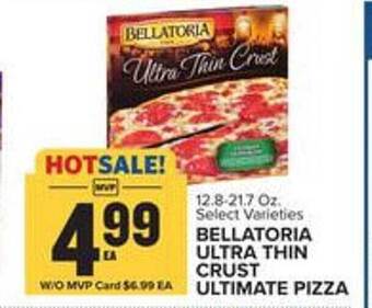 Food Lion Bellatoria ultra thin crust ultimate pizza offer