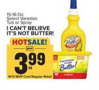 Food Lion I can't believe it's not butter! offer