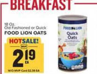 Food Lion Food lion oats offer