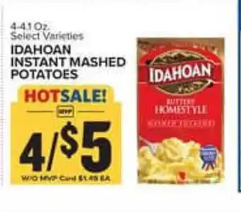 Food Lion Idahoan instant mashed potatoes offer