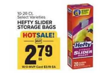 Food Lion Hefty slider storage bags offer
