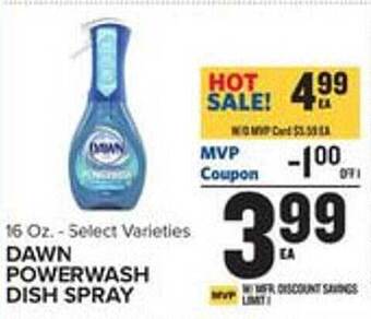 Food Lion Dawn powerwash dish spray offer