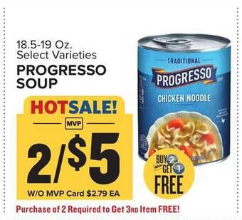 Food Lion Progresso soup offer