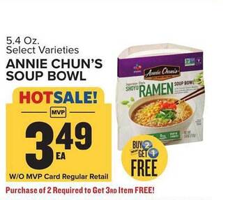 Food Lion Annie chun's soup bowl offer