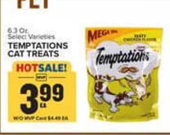 Food Lion Temptations cat treats offer