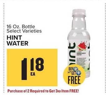 Food Lion Hint water offer