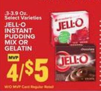 Food Lion Jell-o instant pudding mix or gelatin offer