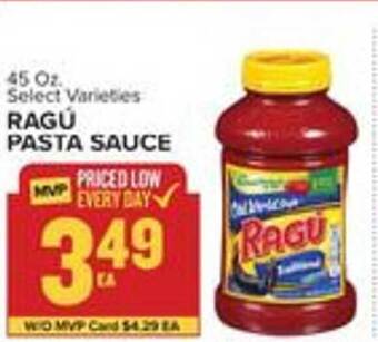 Food Lion Ragu pasta sauce offer