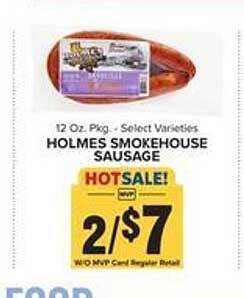 Food Lion Holmes smokehouse sausage offer