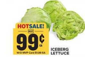 Food Lion Iceberg lettuce offer