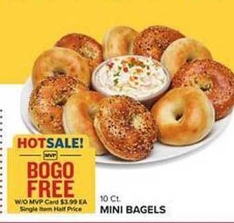 Food Lion Mini bagels offer
