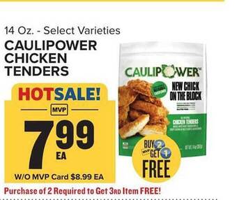 Food Lion Caulipower chicken tenders offer