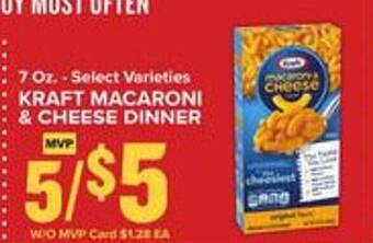Food Lion Kraft macaroni & cheese dinner offer