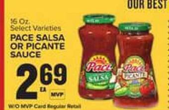 Food Lion Pace salsa or picante sauce offer