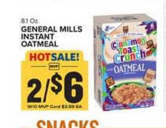 Food Lion General mills instant oatmeal offer