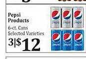 Rosauers Pepsi products offer