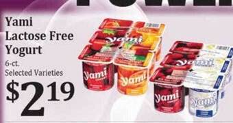 Rosauers Yami lactose free yogurt offer